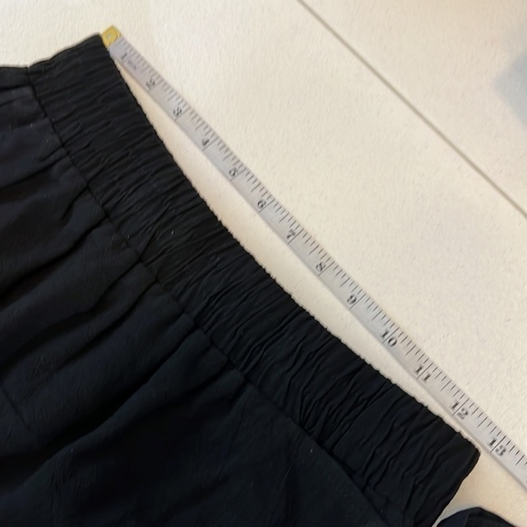 Hem & Thread Black Faux Wrap Skirt Black Fringe Hem Detail Sz S- NWT - Picture 5 of 9